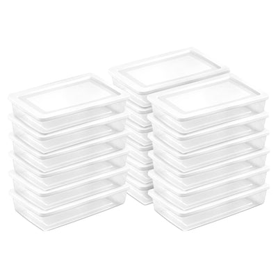 Sterilite 41 Qt Storage Box, Stackable Plastic Container Home Organizer, 18 Pack - VMInnovations