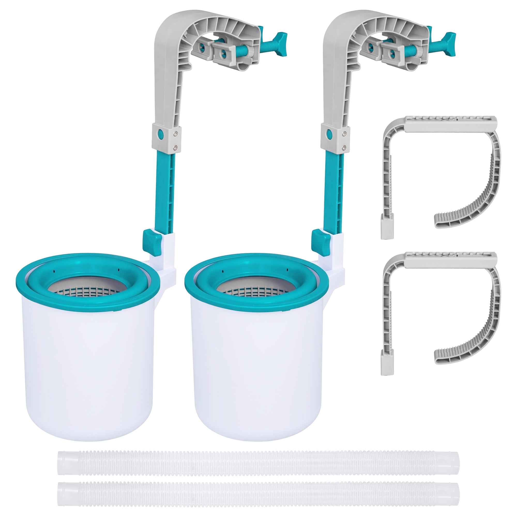 Bestway Flowclear Wall Mounted Automatic Swimming Pool Surface Skimmer, 2 Pack - VMInnovations