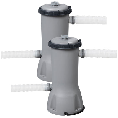 Bestway Flowclear 1,000 GPH Above Ground Swimming Pool Filter Pump, 2 Pack