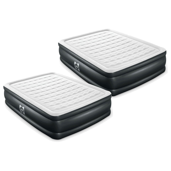 Sealy Tritech Queen 20" Air Mattress Bed 2 Person with Built-In AC Pump, 2 Pack