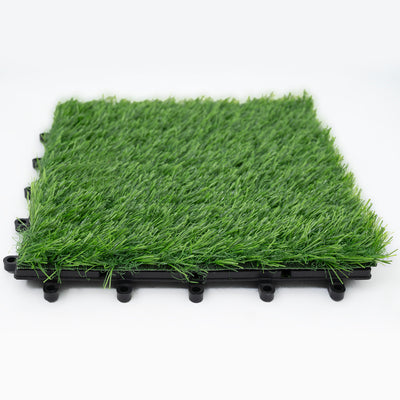 Bliss Outdoors 12"x12" Artificial PP Grass Interlocking Tiles, 10pc (Open Box) - VMInnovations