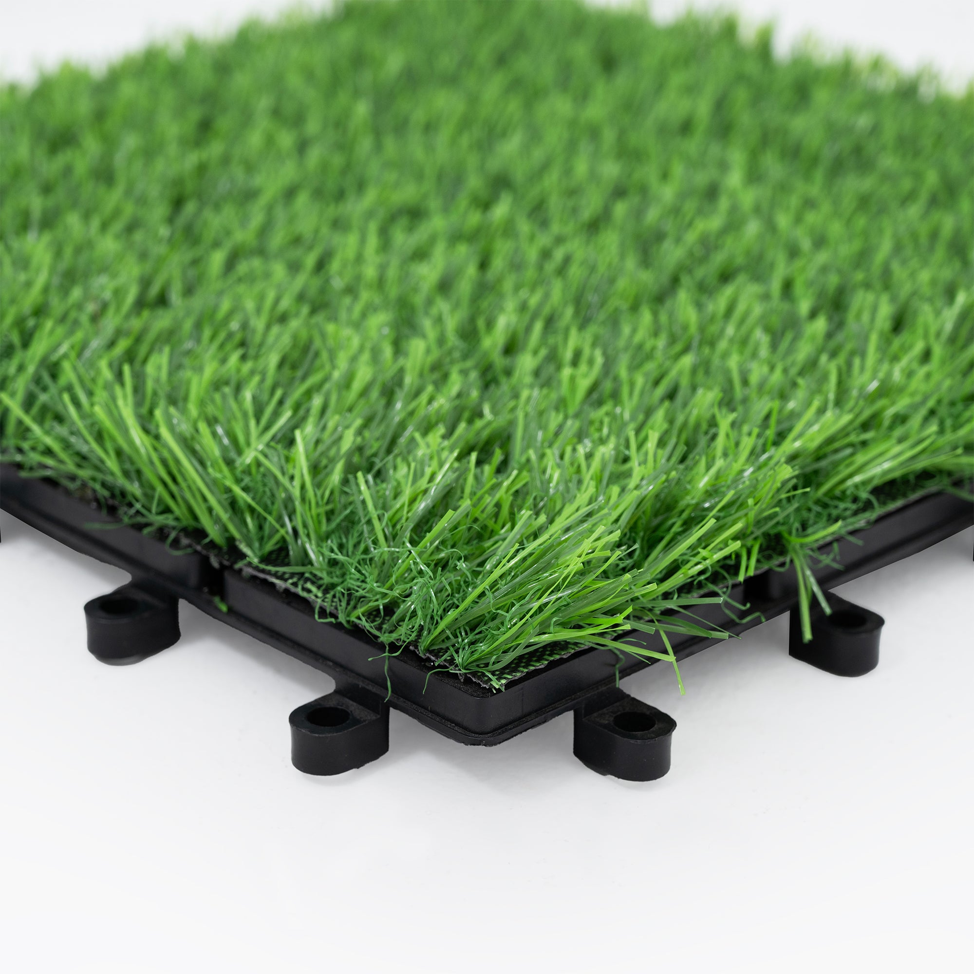Bliss Outdoors 12"x12" Artificial PP Grass Interlocking Tiles, 10pc (Open Box) - VMInnovations