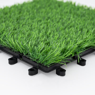 Bliss Outdoors 12"x12" Artificial PP Grass Interlocking Tiles, 10pc (Open Box) - VMInnovations