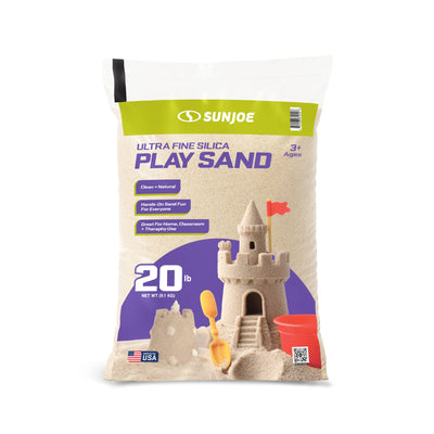 Sun Joe Ultra Fine Silica Play Sand, Sandboxes & Sensory Tables, 20 lbs, 10 Pack