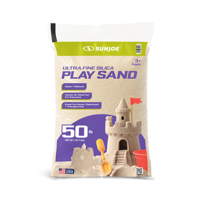 Sun Joe Ultra Fine Silica Play Sand, Sandboxes & Sensory Tables, 50 lbs, 49 Pack