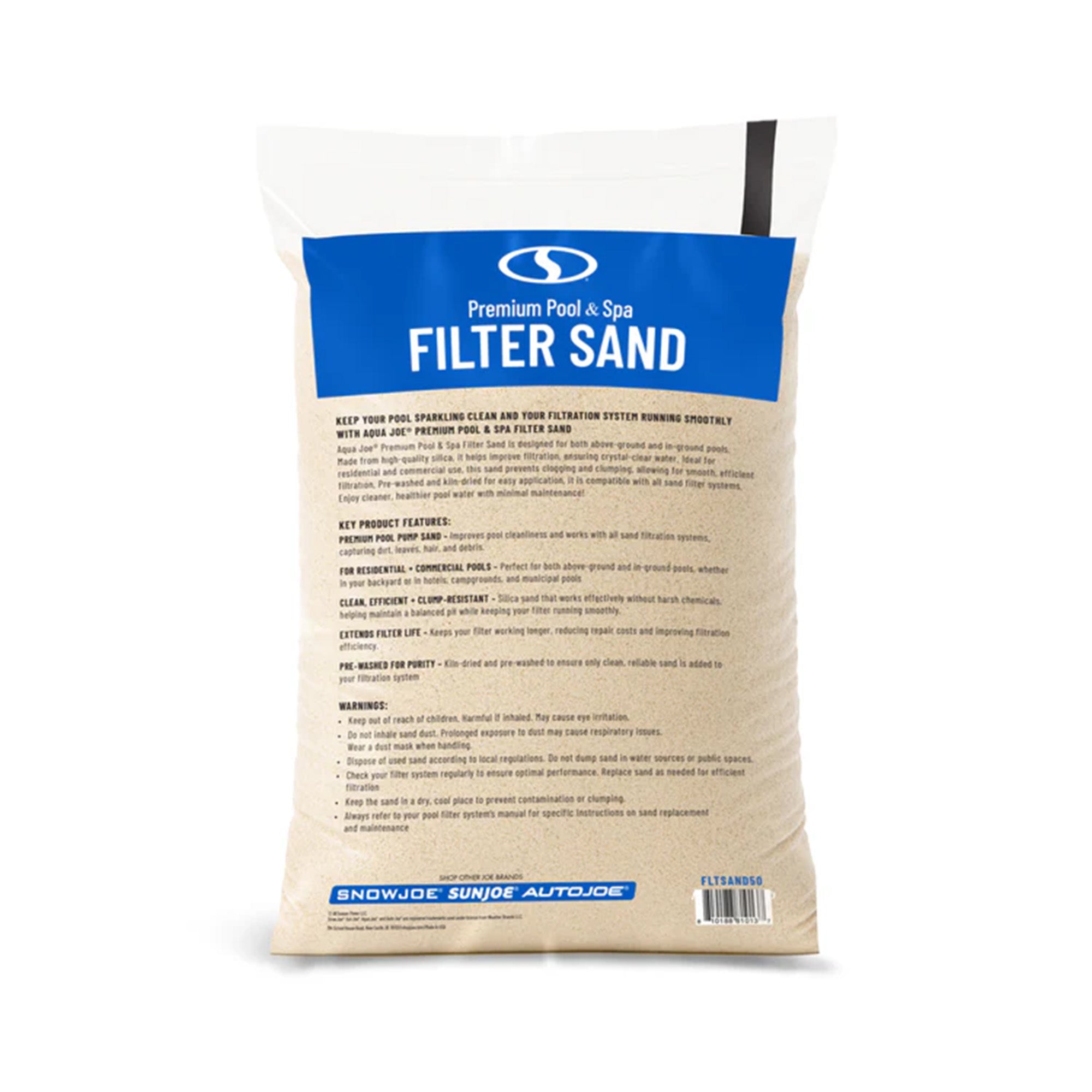 Aqua Joe Premium Pool & Spa Filter Sand for Swimming Pools, 50 lb,  (Open Box)
