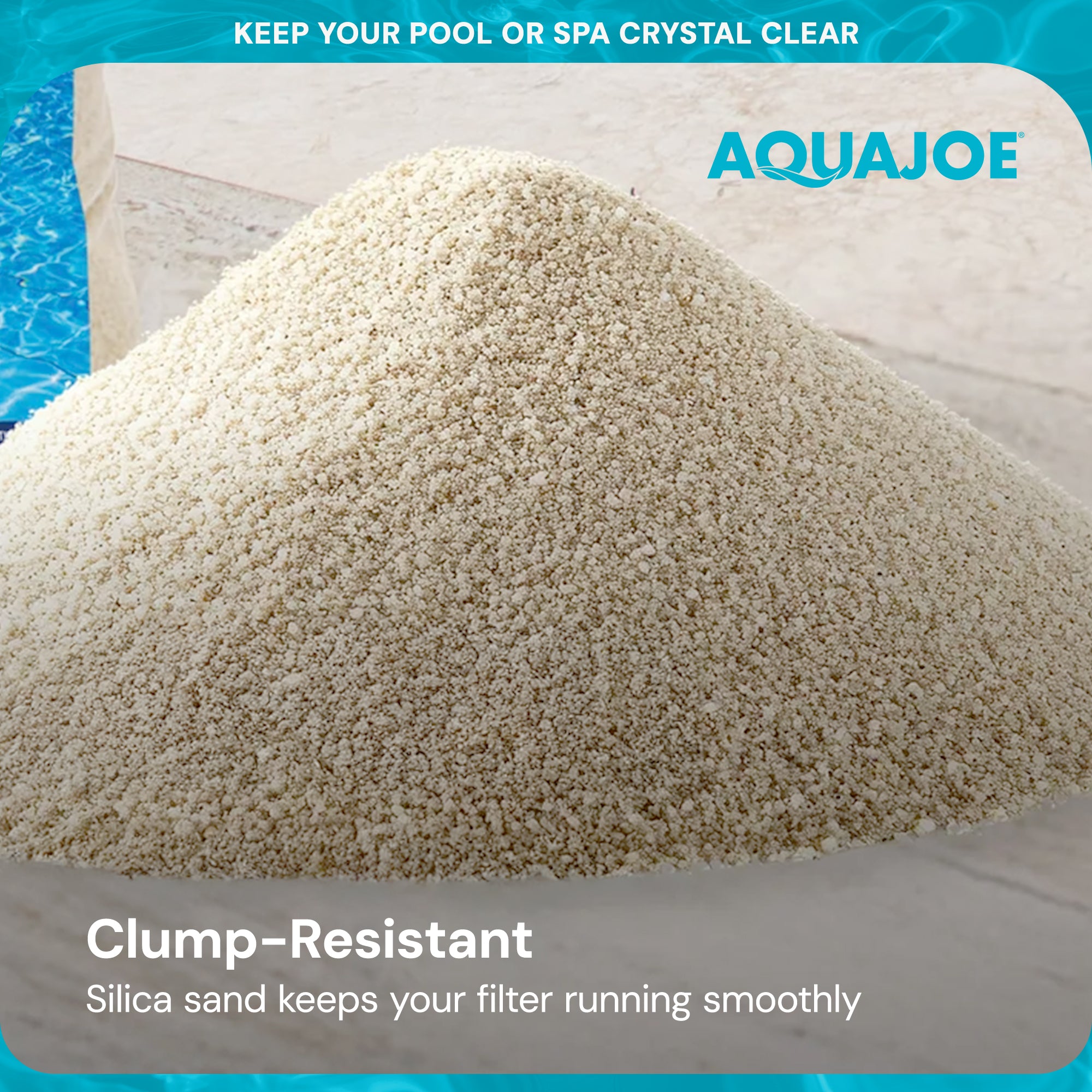 Aqua Joe Premium Pool & Spa Filter Sand for Swimming Pools, 50 lb,  (Open Box)
