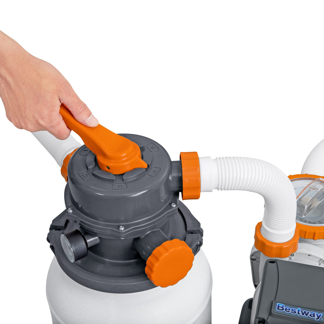 Palmetto Filter Sand, 50 Pound & Bestway Flowclear 1500 Gallon Sand Filter Pump