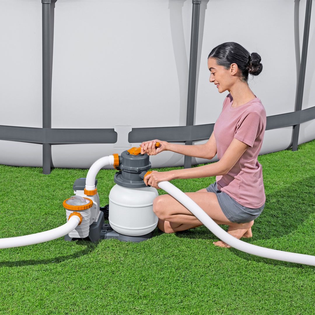 Palmetto Filter Sand, 50 Pound & Bestway Flowclear 1500 Gallon Sand Filter Pump