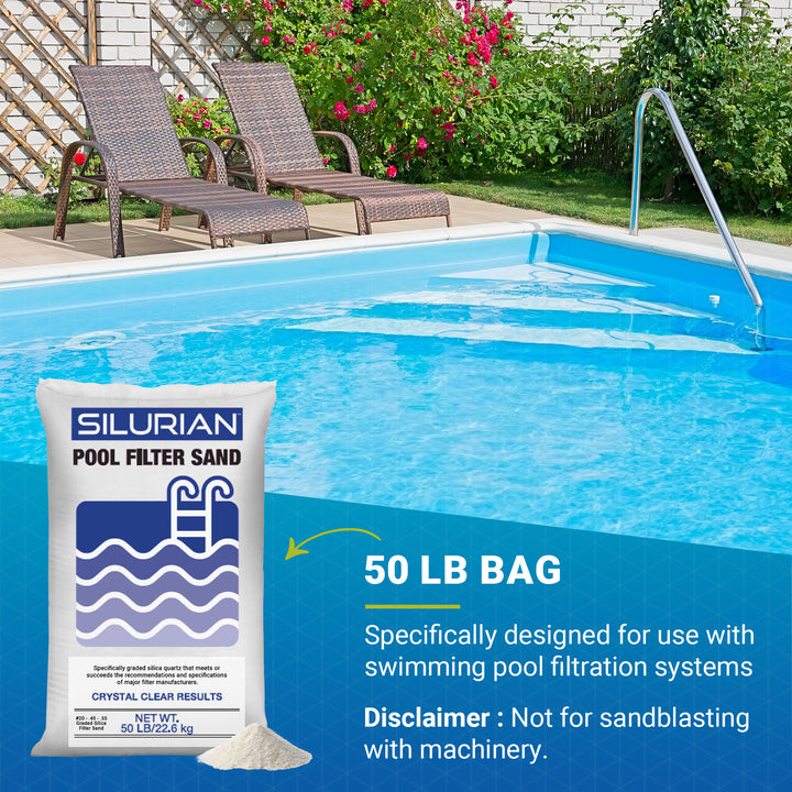 U.S. Silica 2 Pack SILURIAN 20 Grade Pool Filter Sand for Optimal Filtration - VMInnovations
