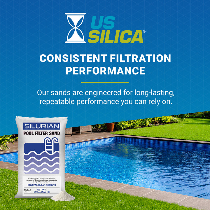 U.S. Silica 4 Pack SILURIAN 20 Grade Pool Filter Sand for Optimal Filtration
