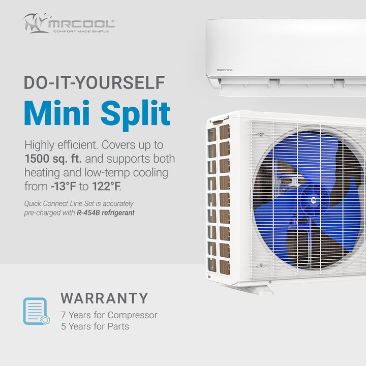MRCOOL 36,000 BTU DIY Ductless Mini-Split Smart WiFi Air Handler/Condenser 230V