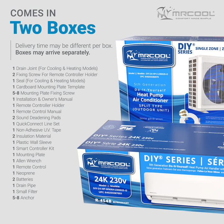 MRCOOL 36,000 BTU DIY Ductless Mini-Split Smart WiFi Air Handler/Condenser 230V