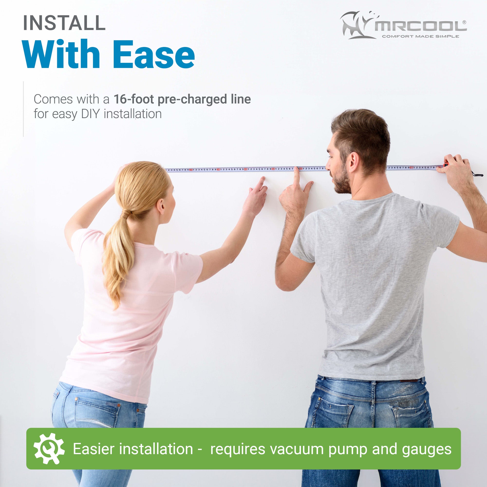 MRCOOL Easy Pro 18K BTU DIY Ductless Mini-Split Air Conditioner Heat Pump System
