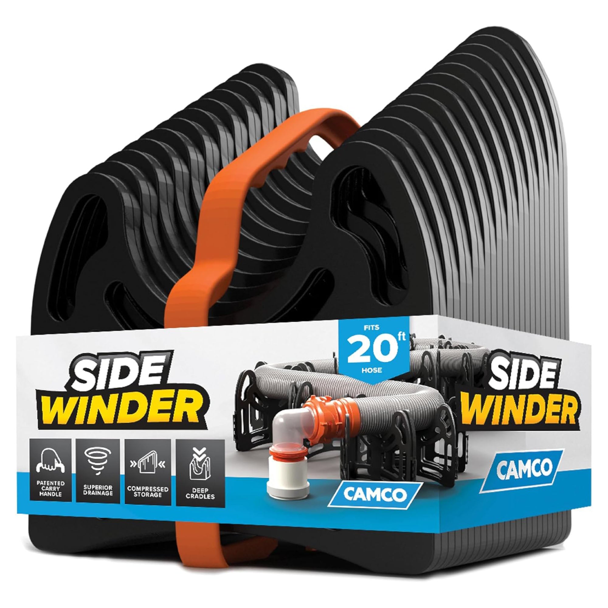 Camco Sidewinder RV Sewer Hose Support, Trailer and Camping Accessories, 20 Feet (Used) - VMInnovations