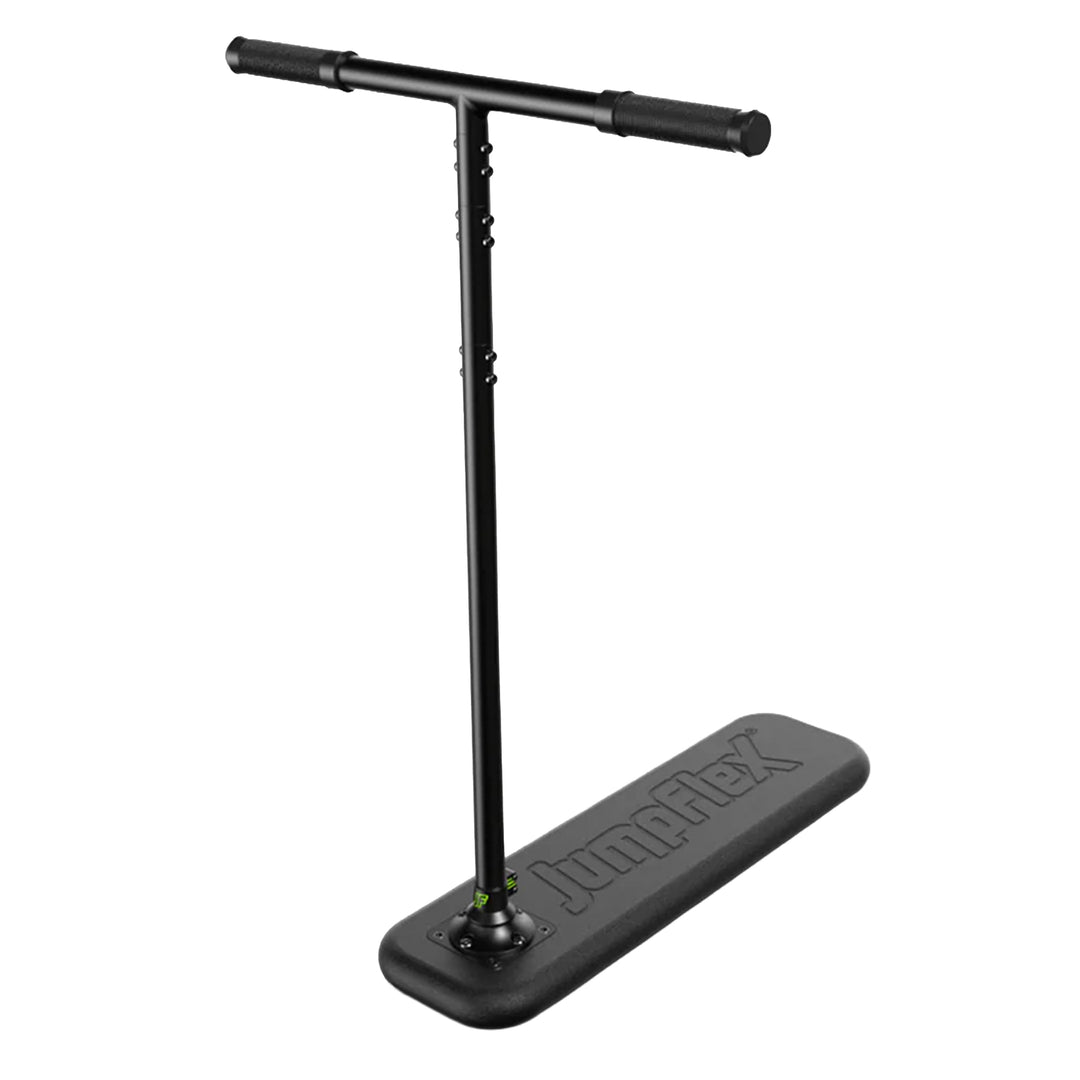 JumpFlex Trampoline Trick Scooter with Non-Slip HandleBar and Foam Base, Black