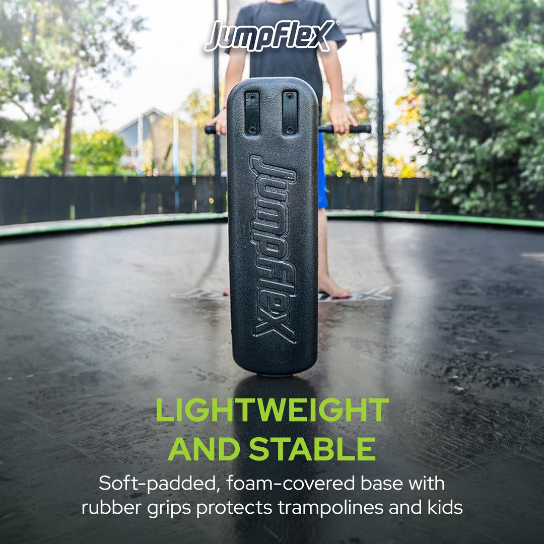 JumpFlex Trampoline Trick Scooter with Non-Slip HandleBar and Foam Base, Black - VMInnovations