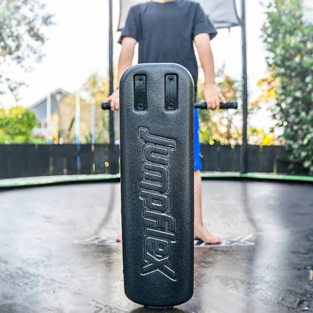 JumpFlex Trampoline Trick Scooter with Non-Slip HandleBar and Foam Base, Black