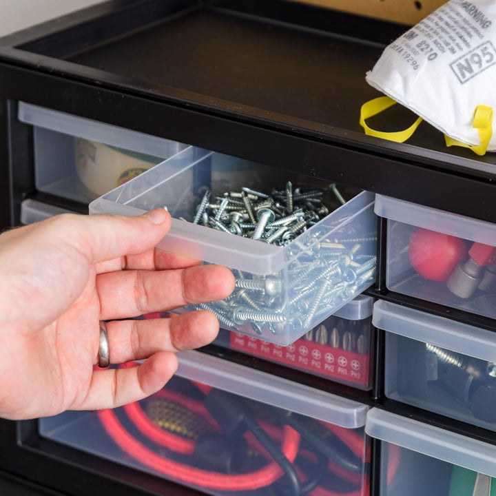 IRIS USA 2PK 10 Drawer Organizer Storage Cabinet for Hardware Supplies(Open Box) - VMInnovations