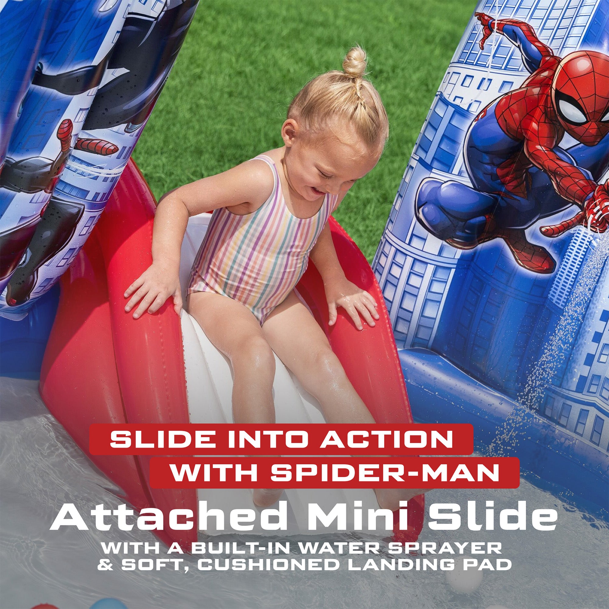 Marvel Spider-Man Inflatable Water Play Center, Kids Activity (Open Box)