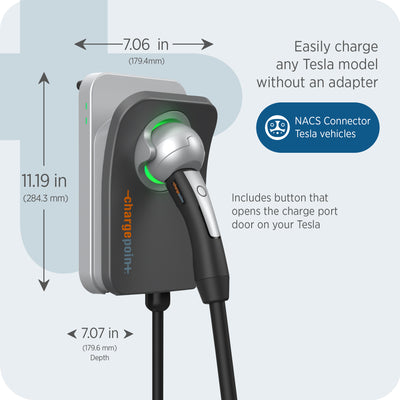 ChargePoint Home Flex LVL2 EV Charger NACS Hardwired EV Fast ChargeStation(Used) - VMInnovations