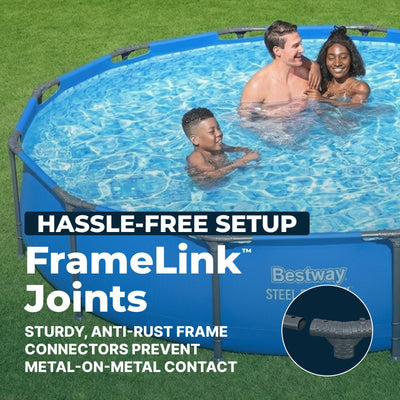 Bestway Steel Pro MAX 12’ x 30" Metal Frame Above Ground Pool, POOL ONLY (Used) - VMInnovations