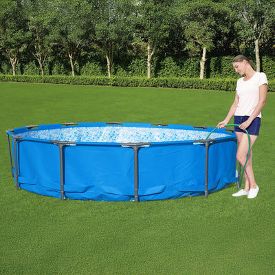 Bestway Steel Pro MAX 12’ x 30" Metal Frame Above Ground, POOL ONLY (Open Box)