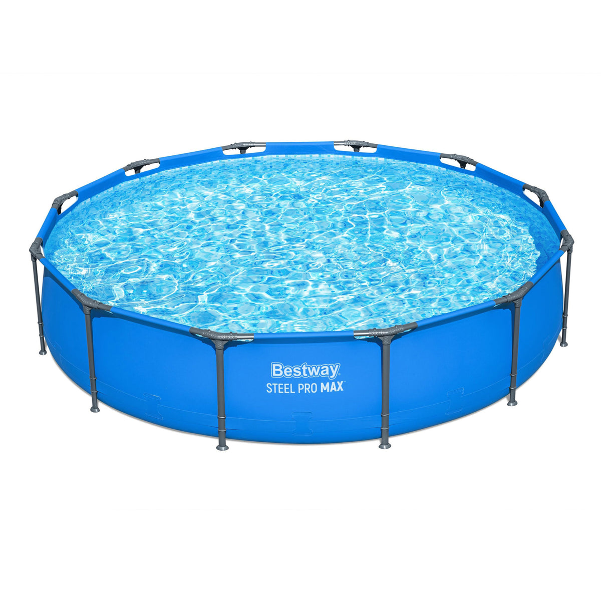 Bestway Steel Pro MAX 12’ x 30" Metal Frame Above Ground Pool, POOL ONLY (Used) - VMInnovations