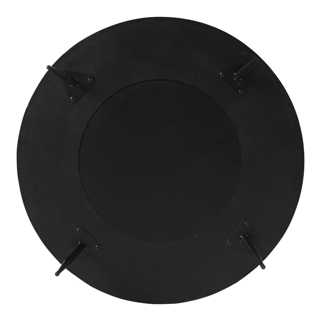 COZAYH 2PC Coffee Tables, Wooden Living Room Furniture Radial Pattern(For Parts) - VMInnovations