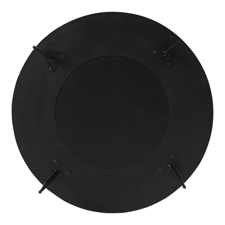 COZAYH 2 Piece Round Coffee Tables, Wood Living Room Furniture, Radial, Set of 2