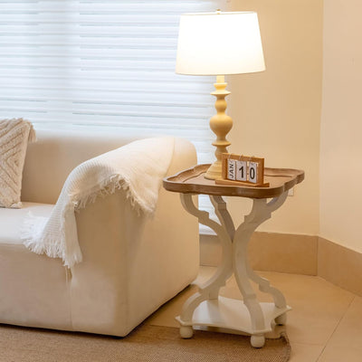 COZAYH Square Rustic Wood Accent Nightstand Side Table, Bedroom(For Parts) - VMInnovations