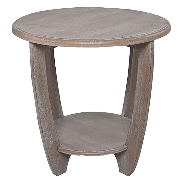 COZAYH Rustic Farmhouse Wooden End Table with Storage Shell (For Parts)