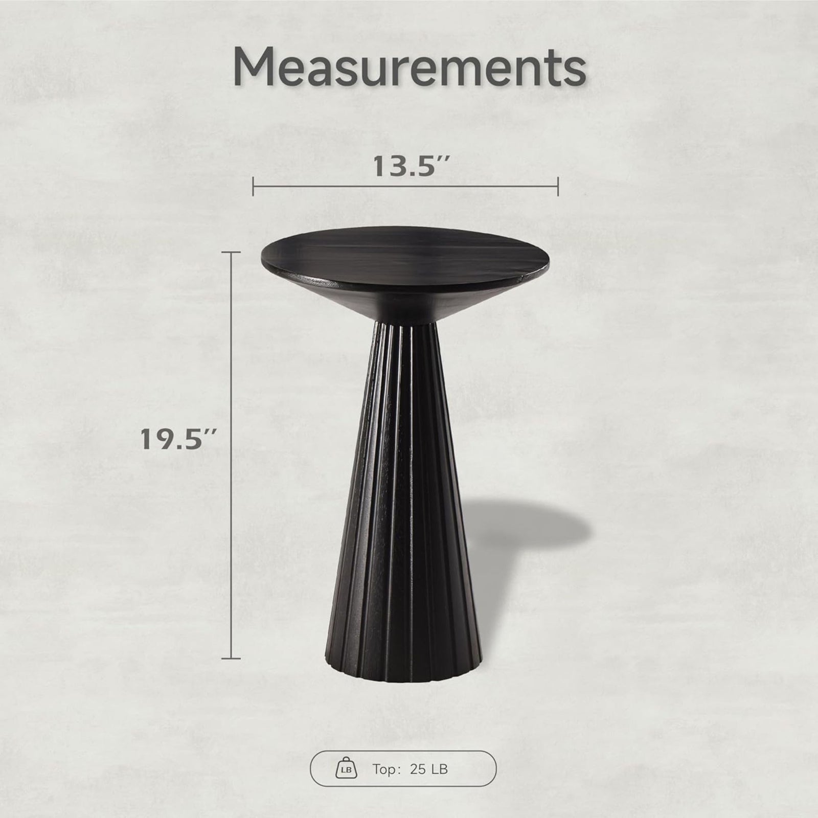 COZAYH Pedestal Small Drink Round Martini Table for Living Rooms or Bedrooms - VMInnovations
