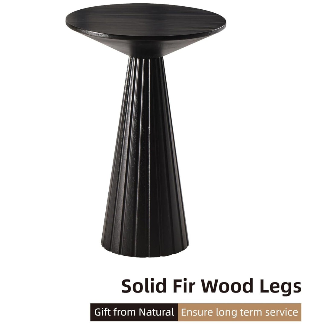 COZAYH Pedestal Small Round Martini Table for Living Rooms or Bedrooms, Set of 2