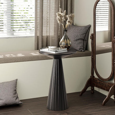 COZAYH Pedestal Small Round Martini Table for Living Rooms or Bedrooms, Set of 2