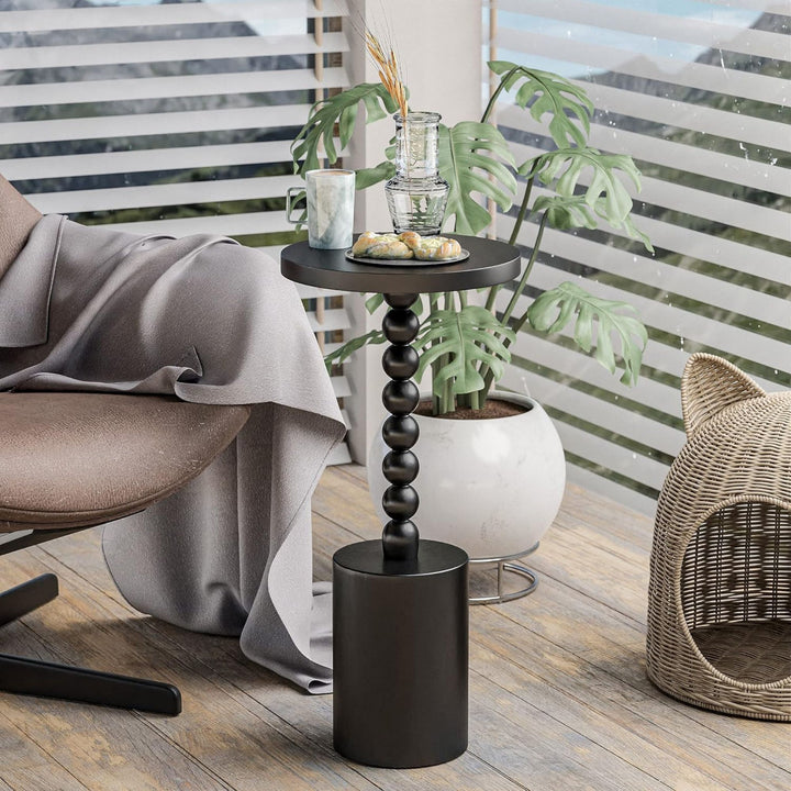 COZAYH Farmhouse Round Pedestal Martini Table for Living Room/Bedroom (Open Box)