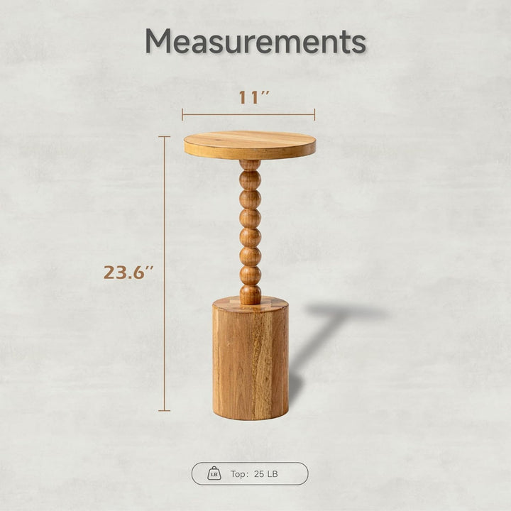 COZAYH Farmhouse Round Pedestal Martini Table, Living Rooms & Bedrooms(Open Box)