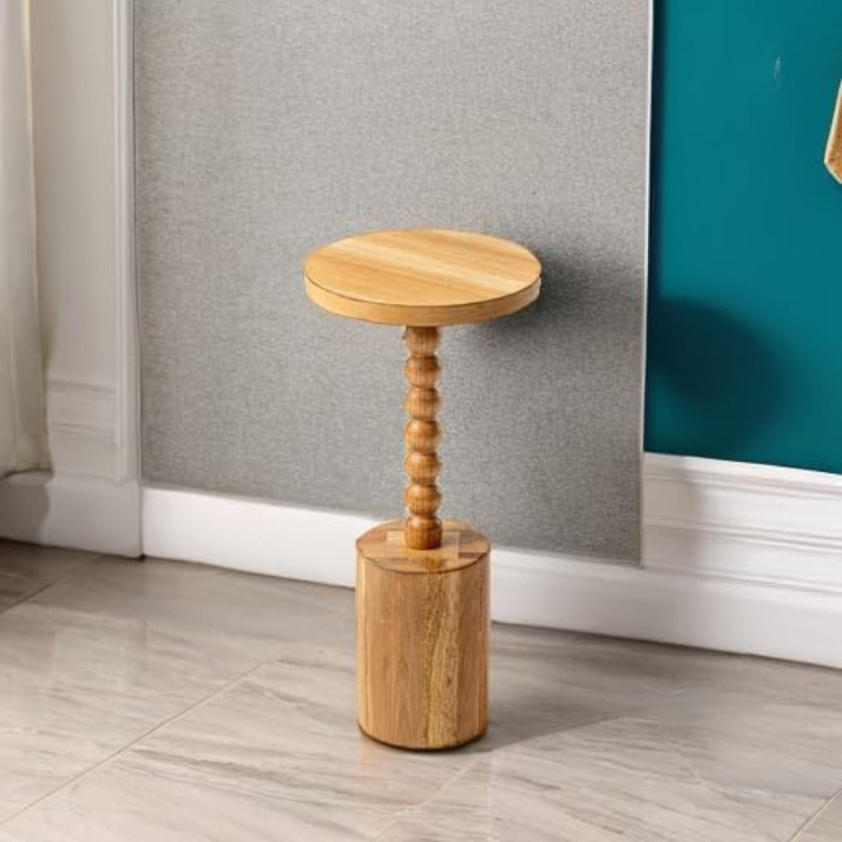COZAYH Farmhouse Round Pedestal Martini Table, Living Rooms & Bedrooms(Open Box)