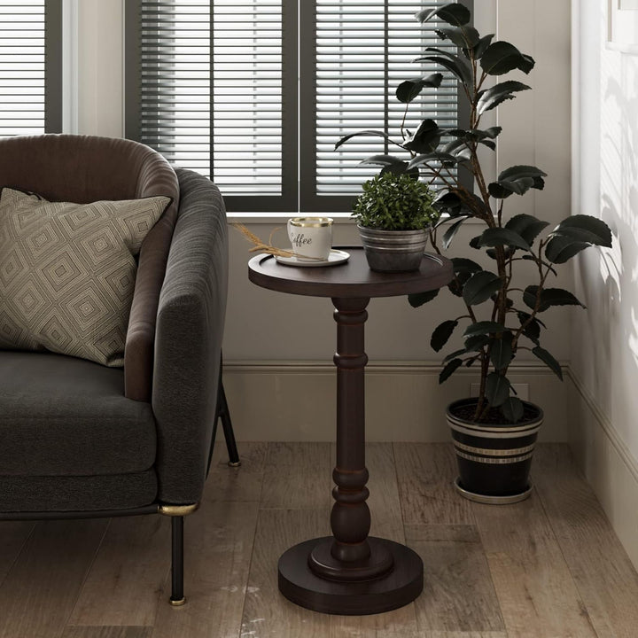 COZAYH Pedestal Tray Top End Table for Holding Drinks, Lamps & Plants(Open Box)