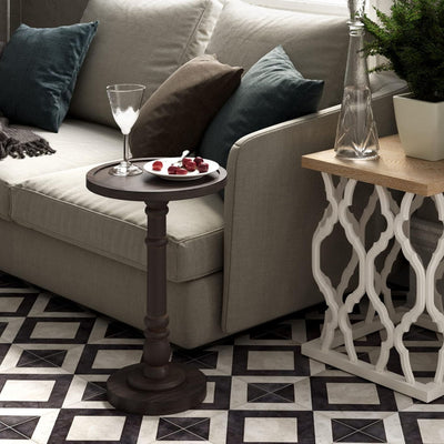 COZAYH Pedestal Tray Top End Table for Holding Drinks, Lamps & Plants(Open Box)