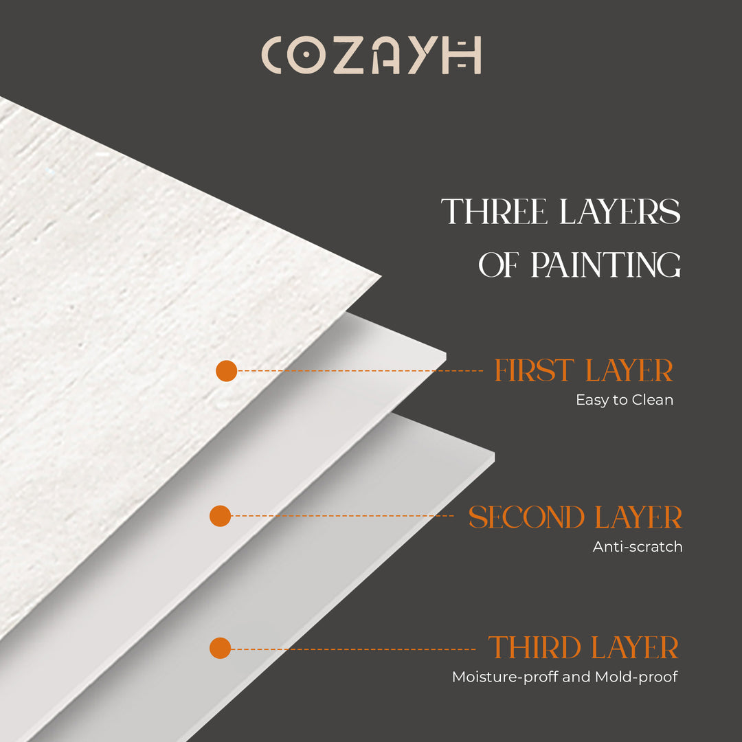 COZAYH Farmhouse 2 Drawer Bedroom Nightstand w/ Embossed Flower Motif, Set of 2