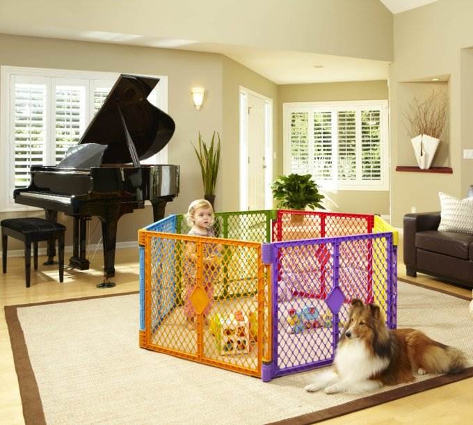 North States Color Superyard Baby/Pet Portable Play Yard Pen - 8 Panel