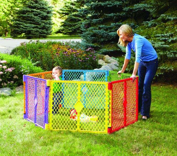 North States Color Superyard Baby/Pet Portable Play Yard Pen - 8 Panel