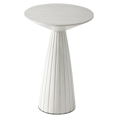 COZAYH Pedestal Small Round Martini Table for Living Rooms or Bedrooms, Set of 2