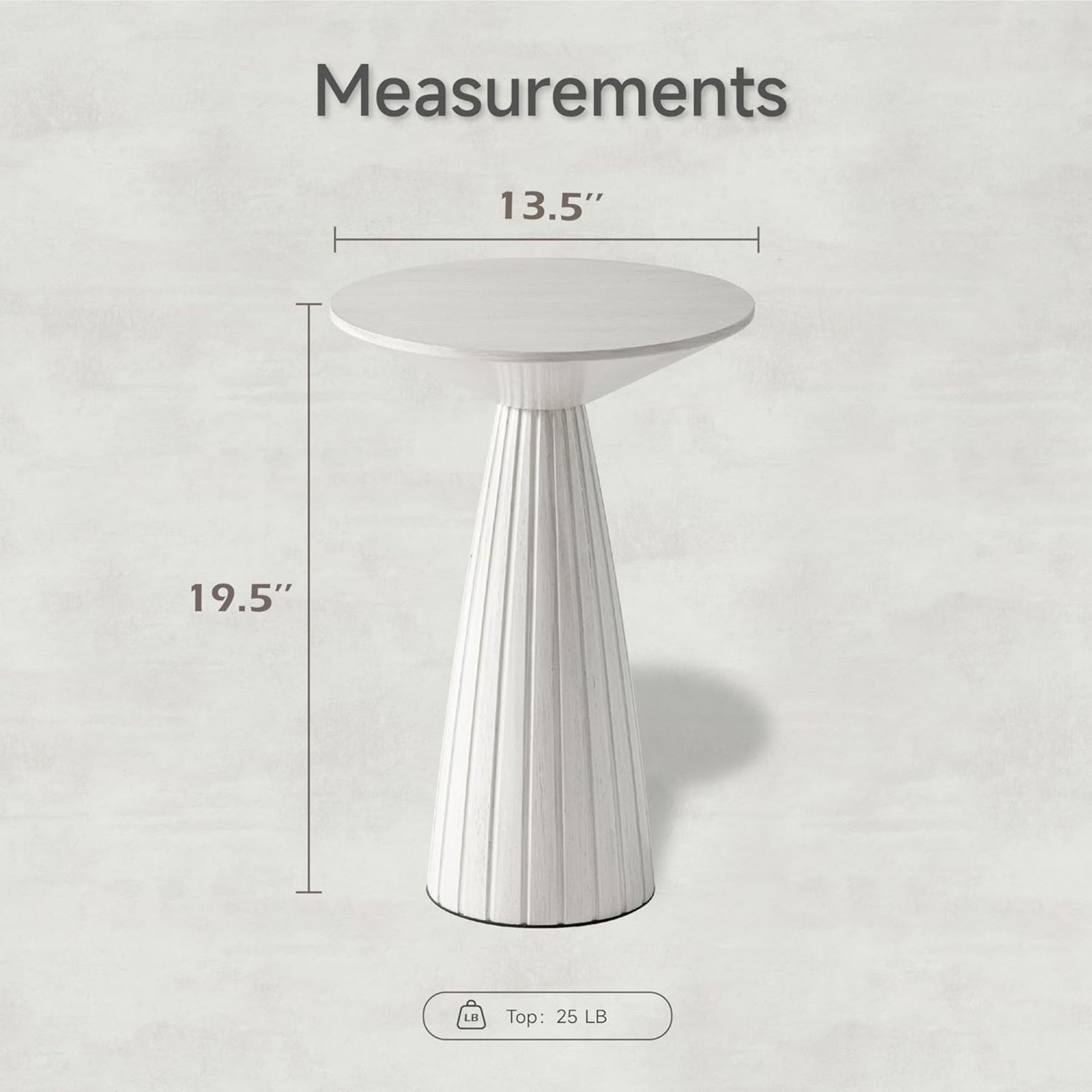 COZAYH Pedestal Small Drink Round Martini Table for Living Rooms or Bedrooms - VMInnovations