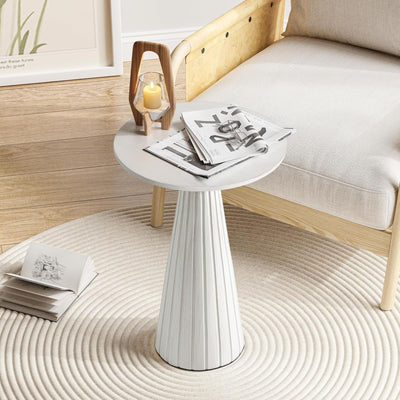COZAYH Pedestal Small Round Martini Table for Living Rooms or Bedrooms, Set of 2