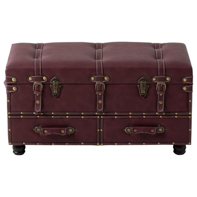 COZAYH Vintage Storage Bench, Upholstered Wooden Ottoman Bed Chest Box(Open Box) - VMInnovations