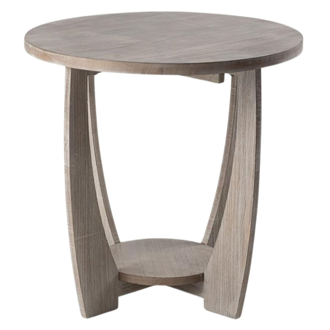 COZAYH Rustic Farmhouse End Table with Storage shelf for Living Room (Open Box)