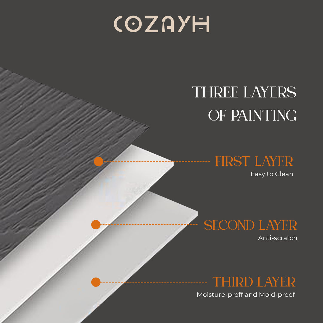 COZAYH Farmhouse 2 Drawer Bedroom Nightstand w/ Embossed Flower Motif, Set of 2