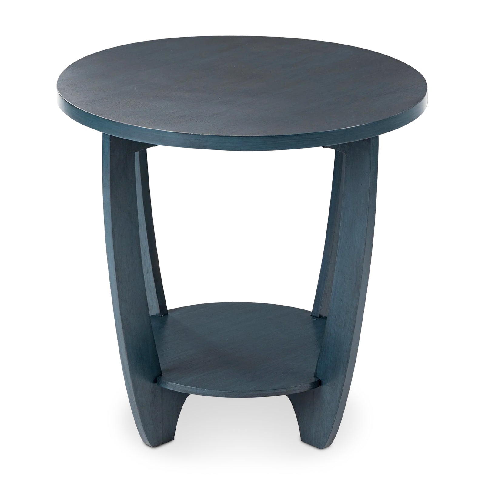 COZAYH End Table w/Storage Shelf for Living Room or Bedroom, Blue (Open Box) - VMInnovations